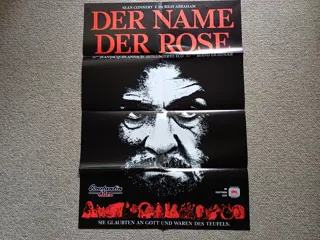 THE NAME OF THE ROSE video filmposter.