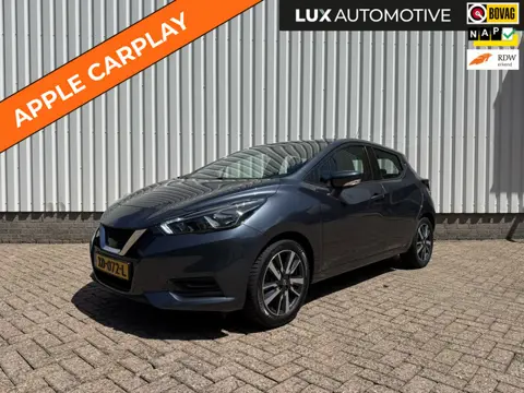 Nissan Micra 1.0L Acenta, CarPlay, Airco, Cruise, 4-seizoenenbanden, Bluetooth, NAP