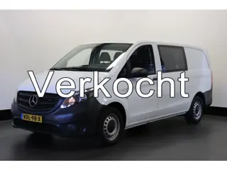Mercedes-Benz Vito 114 CDI Lang Automaat Dubbel Cabine EURO 6 - Airco - Cruise - Camera - € 19.900,-