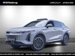 Omoda 9 SHS Premium Plug-In Hybride Automaat met 1100 km Range, ,Lichtgrijs lederen bekleding, Elekt