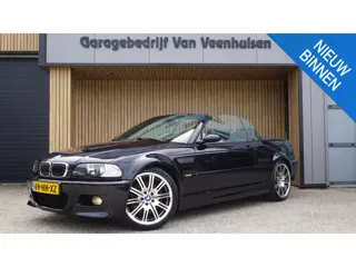 BMW M3 3-Serie Cabrio E46 3.2 S54 Handgeschakeld Leder H&K 19inch LM Xenon *Carbon schwarz* NL Auto 
