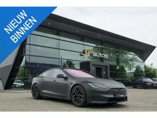 Tesla Model S Plaid+ 1020pk Yoke stuur FSD *BTW* Panoramadak Full Self Drive NLauto 21' LMV