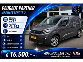 Peugeot Partner 1.5 BlueHDI Asphalt Long L2 | 2X SD | LM | Camera | PDC | StoelVW | Orig. NL | NAP |