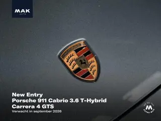 Porsche 911 Cabrio 3.6 T-Hybrid Carrera 4 GTS , noselift, Bose, 4W-best., 21", SportDesign, matrix-L