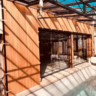 ayous thermowood gevelbekleding 15mmx130mm 43 euro per m2