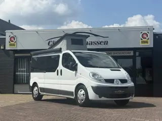 Renault traffic buscamper professioneel omgebouwd hefdak airco cruise ctr 2 slaapplaatsen luifel thu