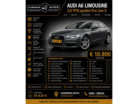 Audi A6 Limousine 3.0 TFSI quattro Pro Line S