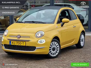 Fiat 500 C 0.9 TwinAir Turbo Lounge Cabrio | Lederen bekleding