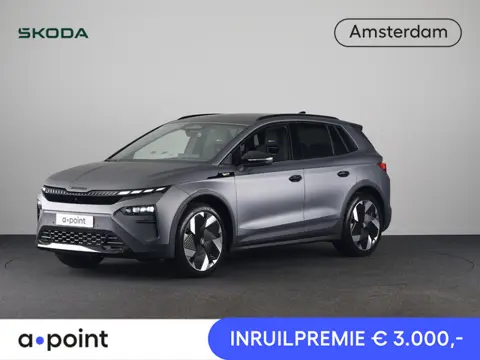Skoda Elroq 85x RS 340pk 4x4 | Matt Grey | 340 PK | Warmtepomp | Adaptief onderstel | 21" lichtmetaa