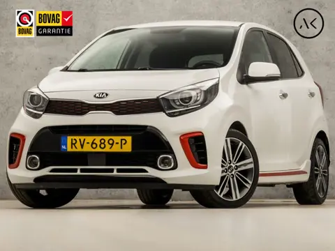 Kia Picanto 1.2 CVVT GT-Line (APPLE CARPLAY, CLIMATE, LEDER, CAMERA, STUUR/STOELVERWARMING, SPORTSTO