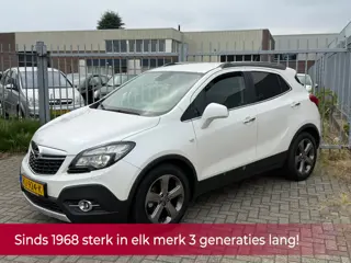 Opel Mokka 1.4 T Cosmo 140PK! Wit metallic l Navi l Leer l Airco l Stoel&stuurverwarming l CRUISE l 