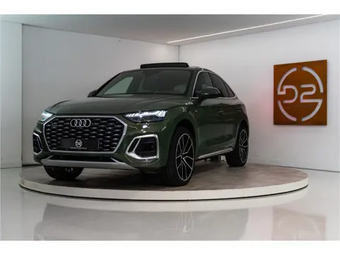 Audi Q5 Sportback 55 TFSI e S Line 367PK | District Green | Pano | Virtual | 21'' | SQ5 Sierstukken 
