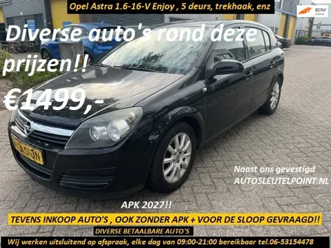 Opel Astra 1.6 Njoy, Zeer nette Nederlandse auto, diverse rond deze prijzen!! Uitsluitend op afspraa