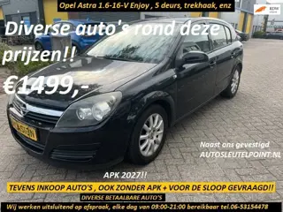 Opel Astra 1.6 Njoy, Zeer nette Nederlandse auto, diverse rond deze prijzen!! Uitsluitend op afspraa