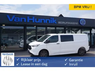 Ford Transit Custom 320L 2.5 PHEV Hybride 233PK Dubbel Cabine PRIJS INCL. BPM !! 13" Navi, Adap. Cru