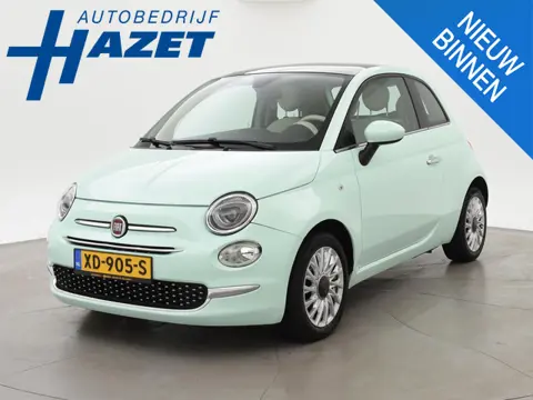 Fiat 500 1.2 4-CILINDER LOUNGE FACELIFT + PANORAMA *MINT CELENA PASTEL* | CLIMATE CONTROL