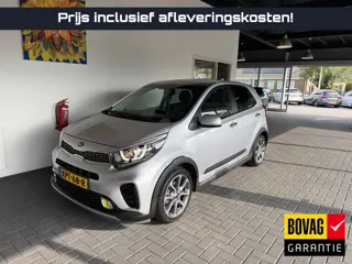 Kia Picanto 1.2 X-Line / Sparkling Silver / Navi / Apple Car Play / Leder / electr. spiegels en rame