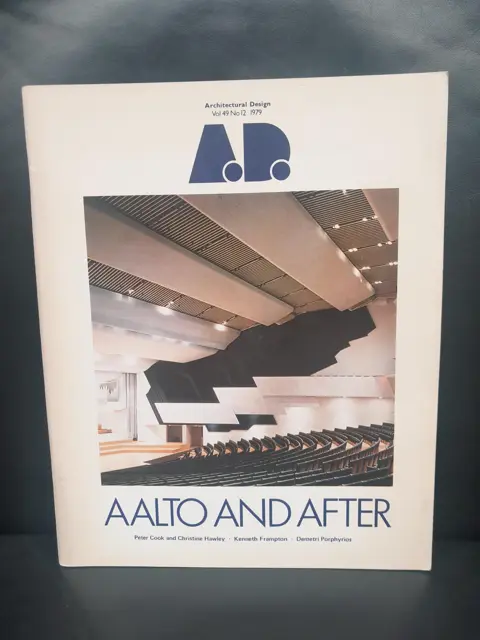 AD Architectural Design - vintage Magazine 1979 No. 49 - Alvar Aalto