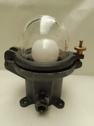 vintage Fabeg industriële scheepslamp - bully-lamp