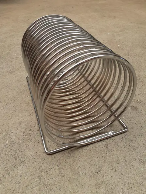Vintage Mid century Chrome wire record - magazine rack