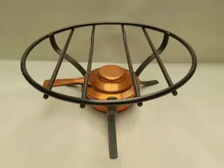 Vintage Spring Switzerland Fondue Rechaud Copper Burner Stand