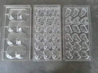 Vintage polycarbonate chocolate mould - set of 3 - budha