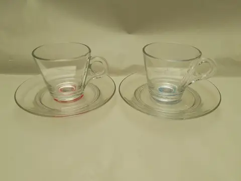 Lavazza Mio glass espresso cups - set of 2