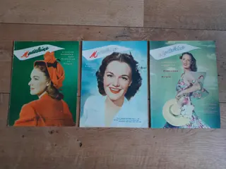 set of 3 Madeleine vintage Dutch fashion magazines 1948 - 40s 50s