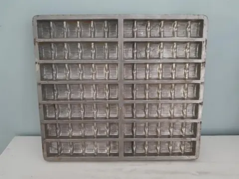 Vintage metal chocolate mould - kitchen decor