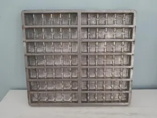 Vintage metal chocolate mould - kitchen decor