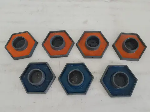 Candle Holders from Paro Monster Beskyttet - Denmark - 1960s - Set of 7