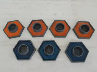 Candle Holders from Paro Monster Beskyttet - Denmark - 1960s - Set of 7