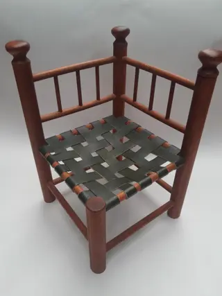 Vintage doll chair - corner chair