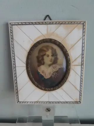 Antique Miniature Portrait Napoleon II - French