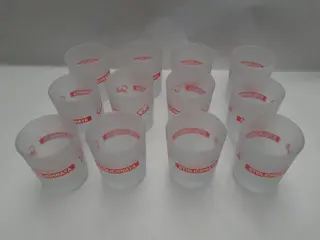 Vintage Stolichnaya Vodka Shot Glasses - set of 12