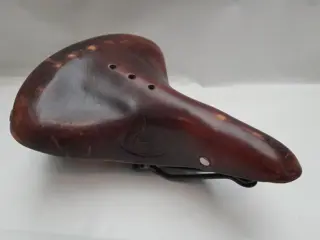 Vintage Lepper Concorde zadel - fietszadel leer - Nederlands