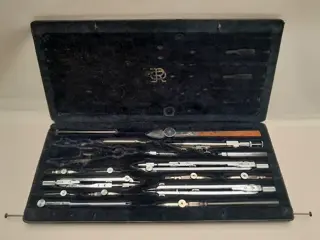 Vintage EO Richter & Co - Präcision - Passers - Passerset - Duitsland - drawing instrument set