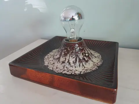 Vintage West Germany design ceramic wall / ceiling lamp , 1970’s - Bay - 553 25 - Mid Century