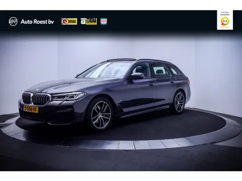 BMW 5 Serie Touring 520iA M-SPORT High Executive PANO | LASER LED | LUXE LEDER | MEMORY | STOELKOELI