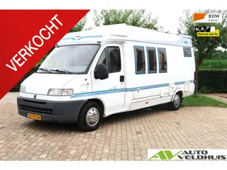 HOBBY 600 Ducato Camper HOBBY 6002.5 TDI nieuwe apk STAPELBED 4 PERSOONS TREKHAAK CRUISE