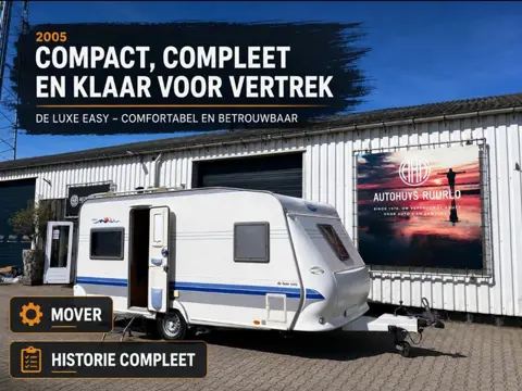 Hobby De LUX E EASY 460UFE MOVER VOORTENT Nette STAAT 4 persoons zondag op afspraak