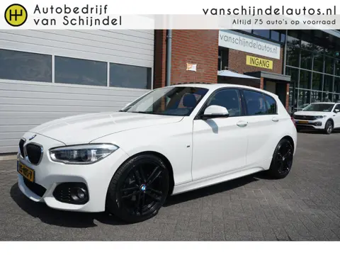 BMW 1-serie 118I EXECUTIVE M-SPORT ORIGINEEL NEDERLANDS SCHUIF/LKANTELDAK ZWARTE HEMEL ALCANTARA 18I