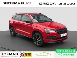 Škoda Karoq 1.5 TSI ACT Sportline Business | Pano | Adaptive | Trekhaak | Canton | Dodehoek det. |