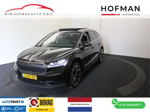 Škoda Enyaq iV 80 Sport+ Comf + Warmtepomp EL Trekh+aKlep Vol Leder Pano Camera