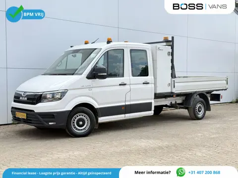 MAN TGE 3.140 2.0 TDI Automaat Open Laadbak Dubbele cabine 6-persoons Airco Trekhaak Navigatie Carpl