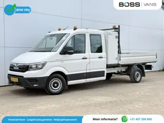 MAN TGE 3.140 2.0 TDI Automaat Open Laadbak Dubbele cabine 6-persoons Airco Trekhaak Navigatie Carpl