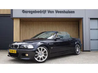 BMW M3 3-Serie Cabrio E46 3.2 S54 Handgeschakeld Leder H&K 19inch LM Xenon *Carbon schwarz* NL Auto 
