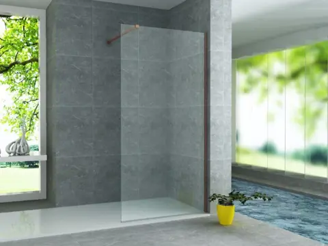ALONI GLAZEN INLOOPDOUCHEWAND 8MM (90X200CM)GEBORSTELD KOPER