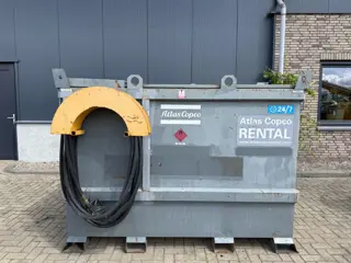Tolsma IBC 3000 liter Dieseltank met 230 Volt Pompset Fuel Tank Milieutank