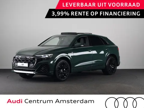 Audi Q8 Pro Line S 55 TFSI e 394 pk | Midnight emerald green | Glazen panoramadak | Bang & Olufsen P